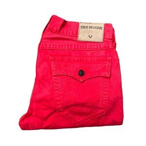 True Religion Jeans Size 34 RICKY Red